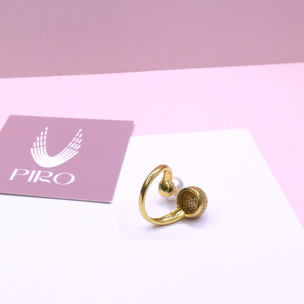 FIRE BALL & PEARL RING