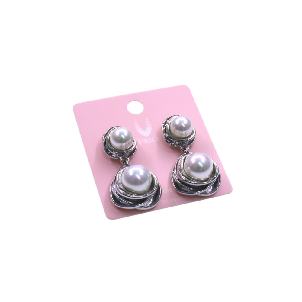 2 PEARL LONG EARRING