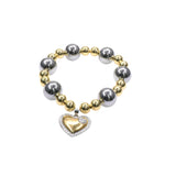 LOVE BEADS 2 TONE BRACELET