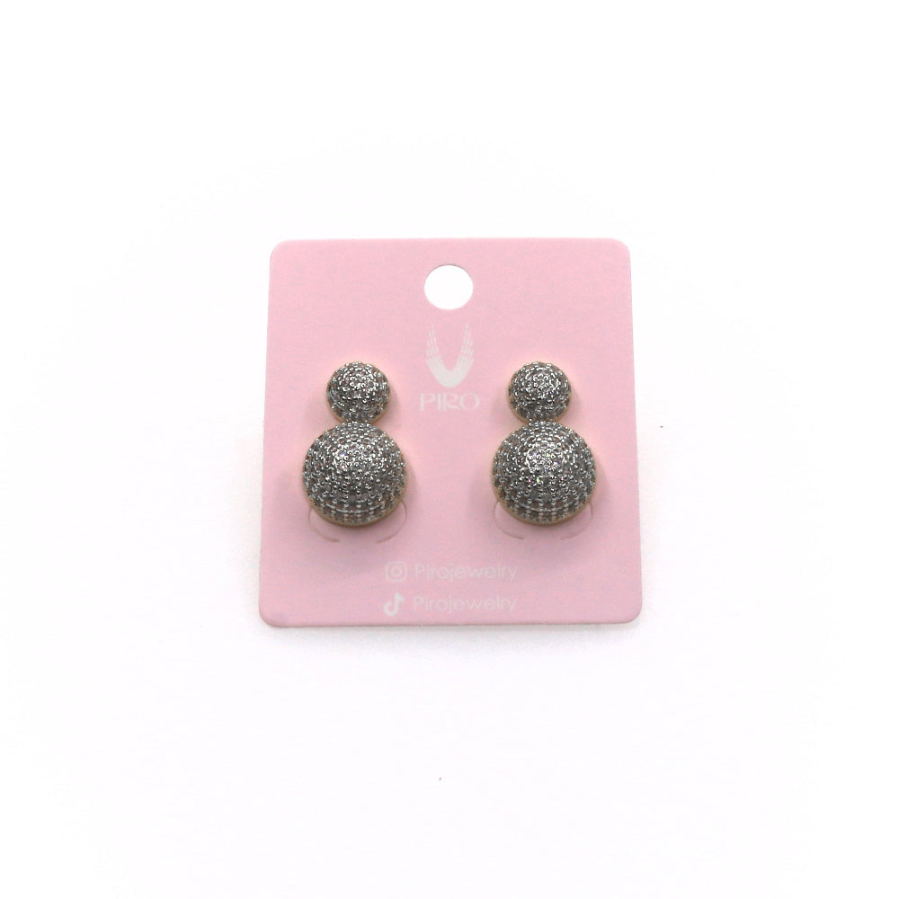 SHINE DOUBLE BEAD EARRING
