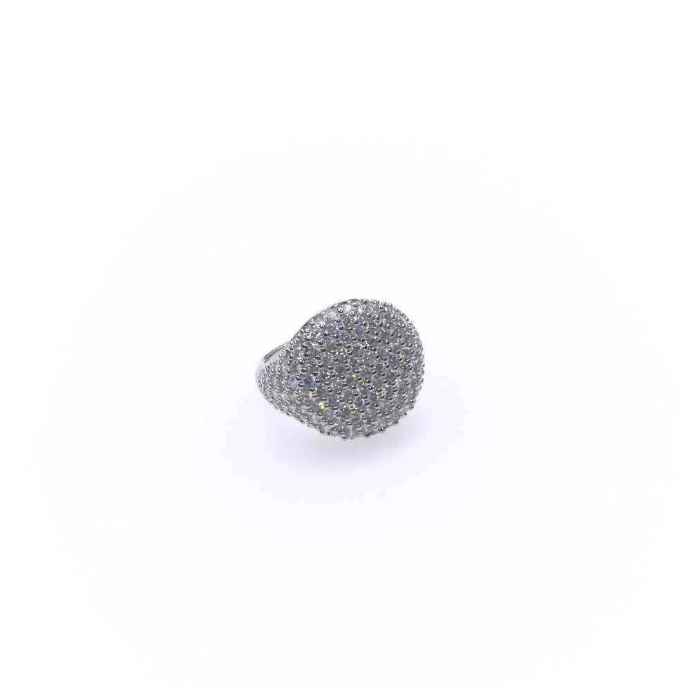 OVAL PAVE RING