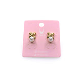 X PEARL STUD EARRING