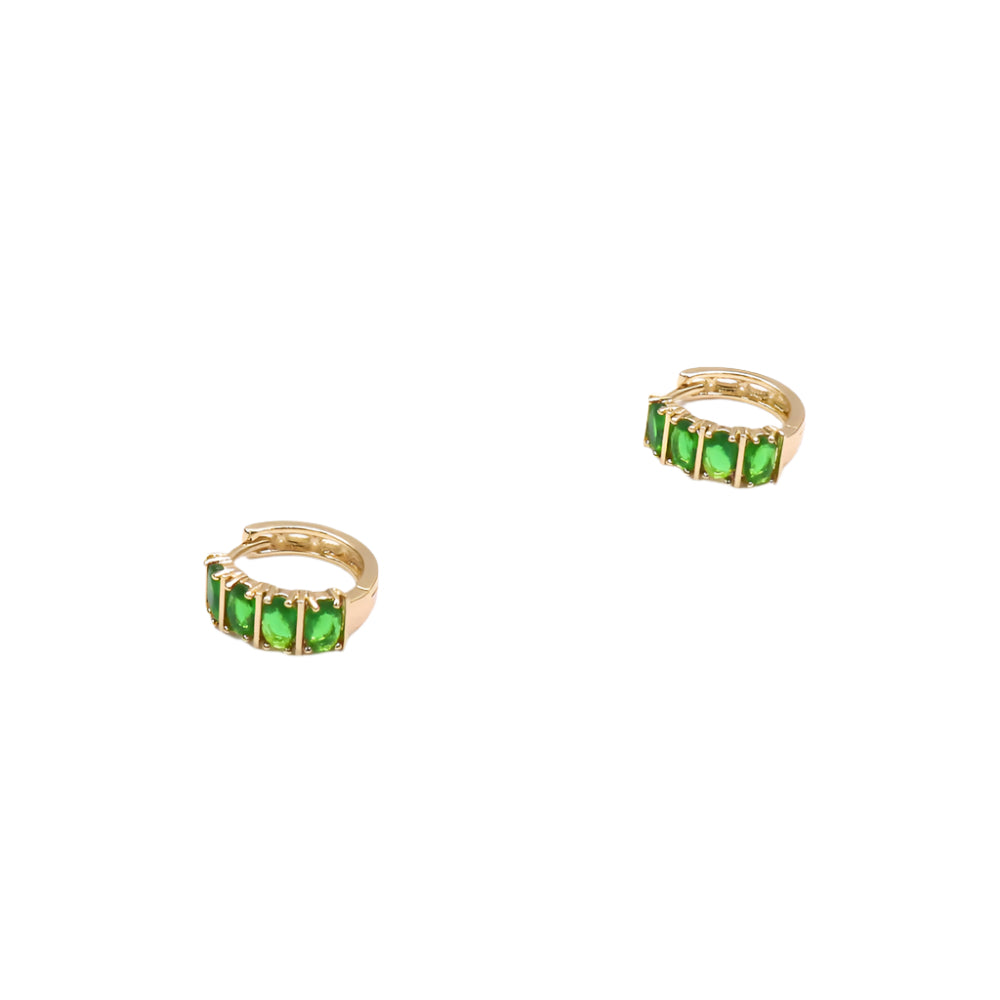 GREEN BAGUETTE HUGGIE