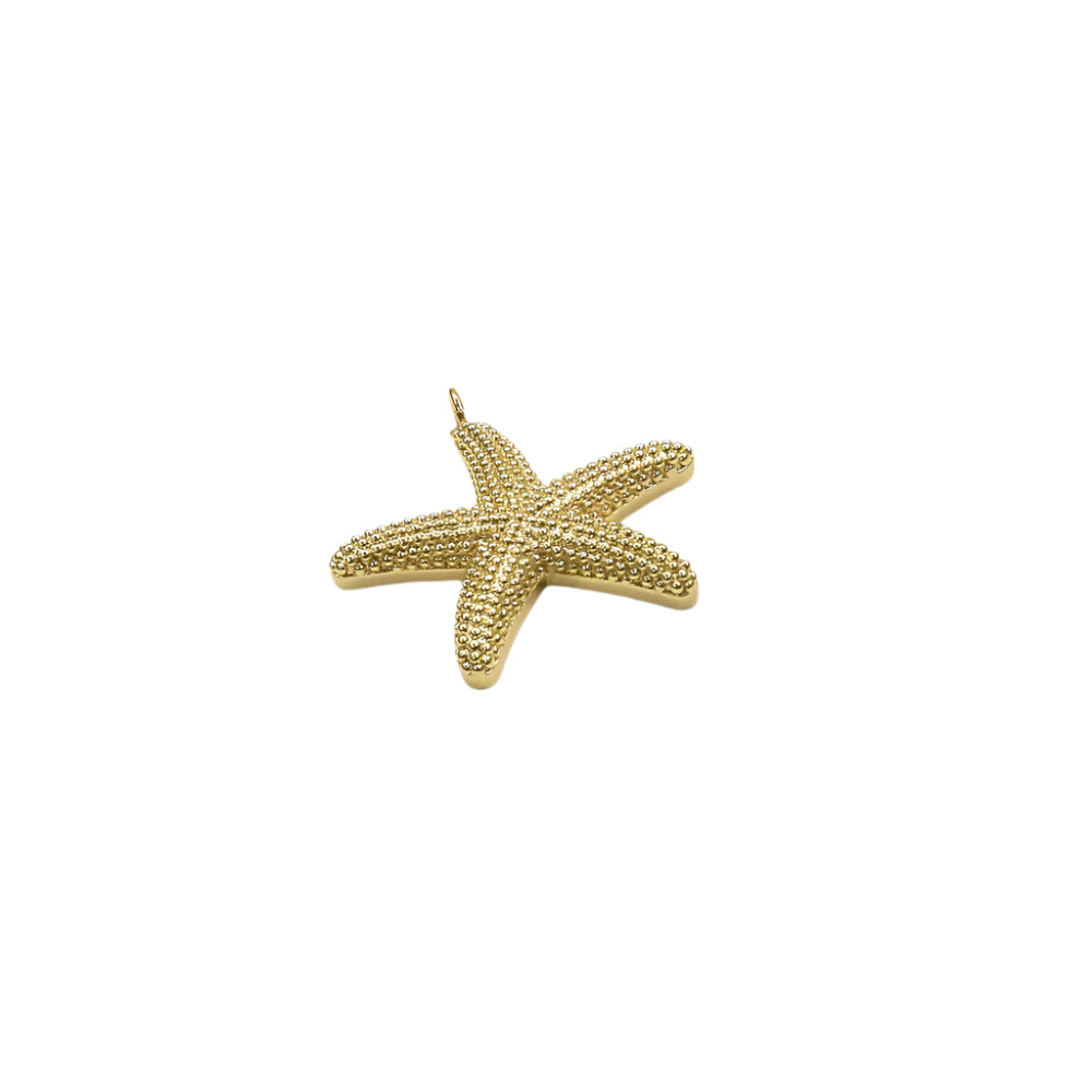 18K gold filled intricate sea star charm jewelry accessory