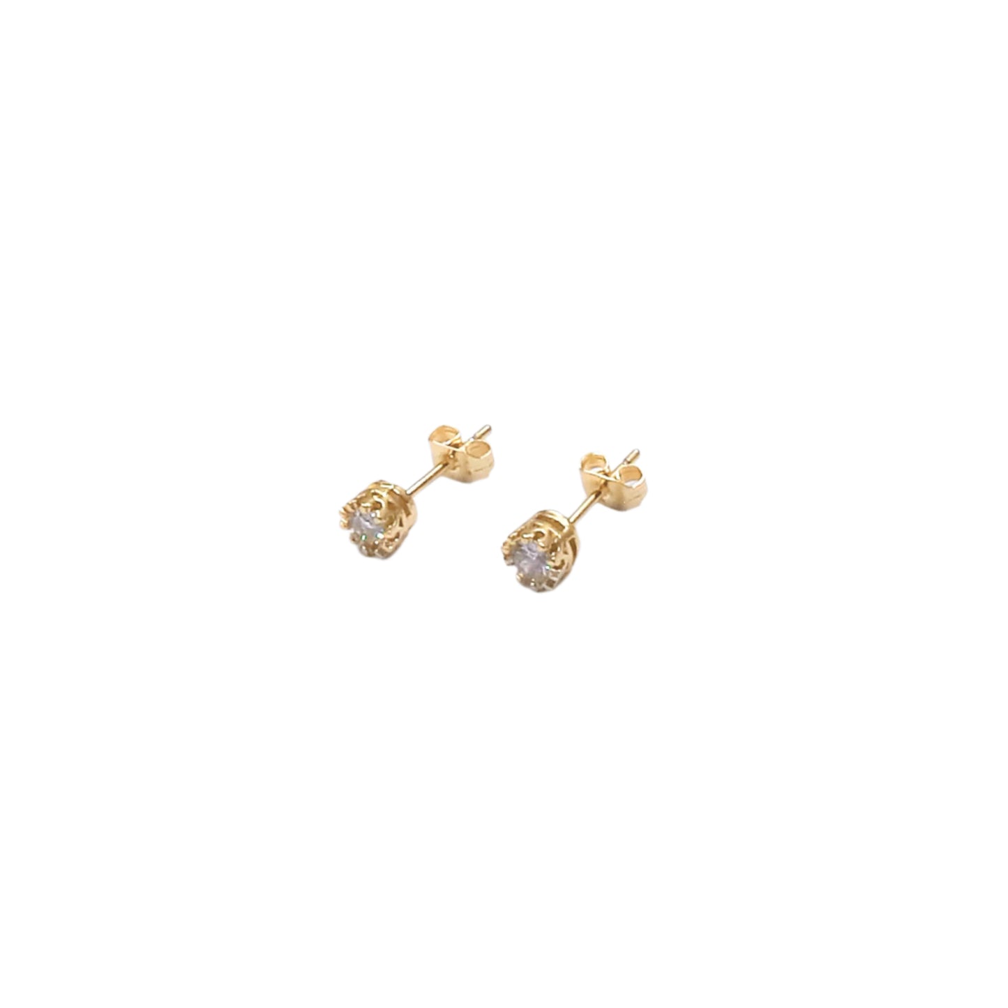 CIRCLE ZIRCONIA STUD