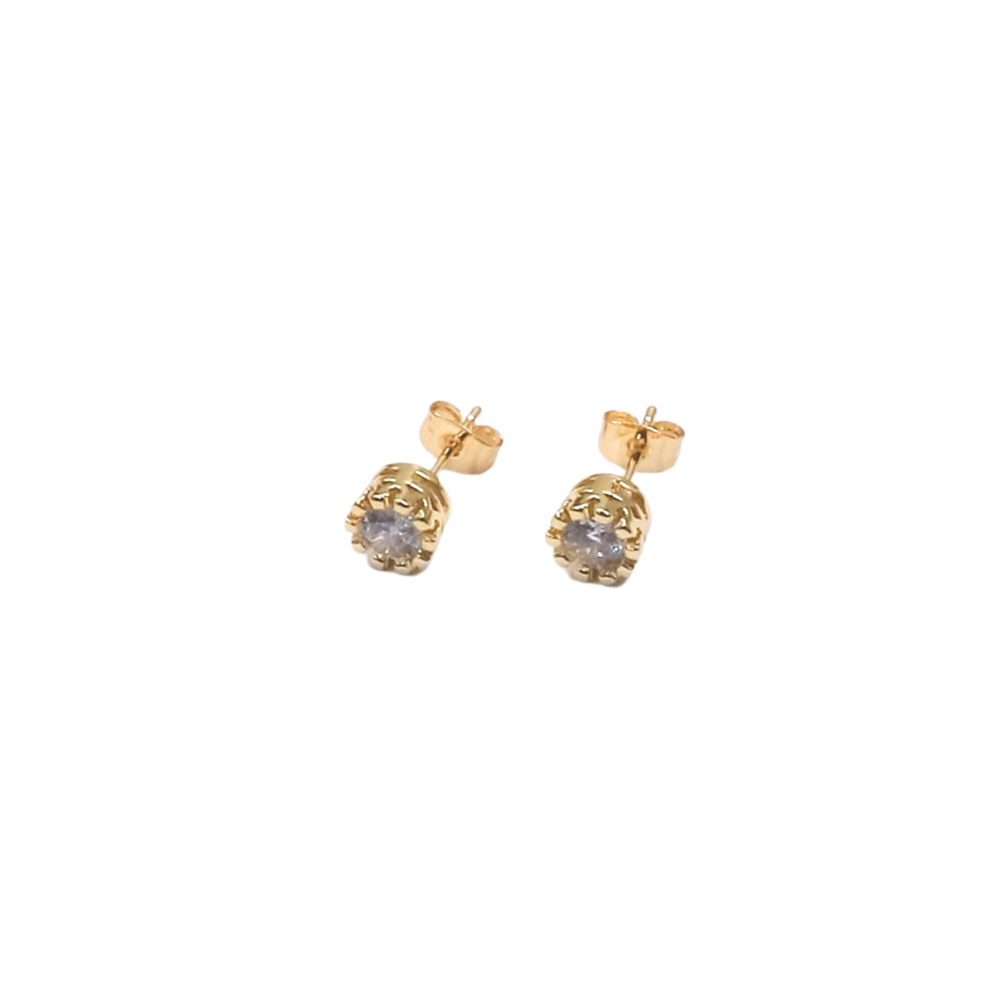 CIRCLE ZIRCONIA STUD