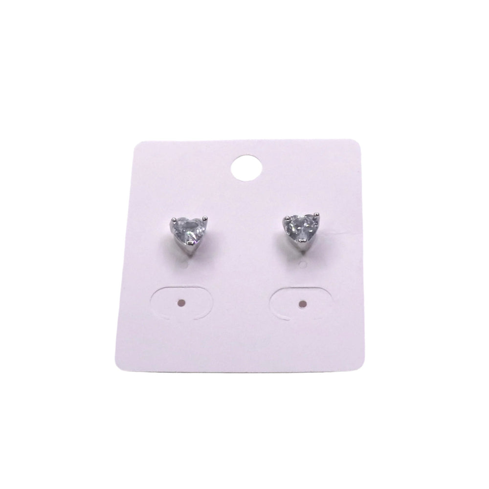 ZIRCONIA HEART STUD