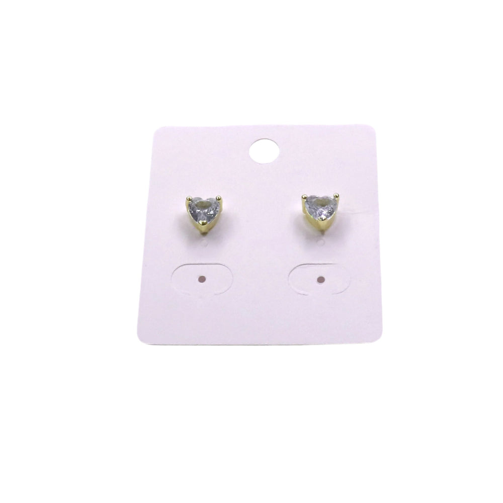 ZIRCONIA HEART STUD