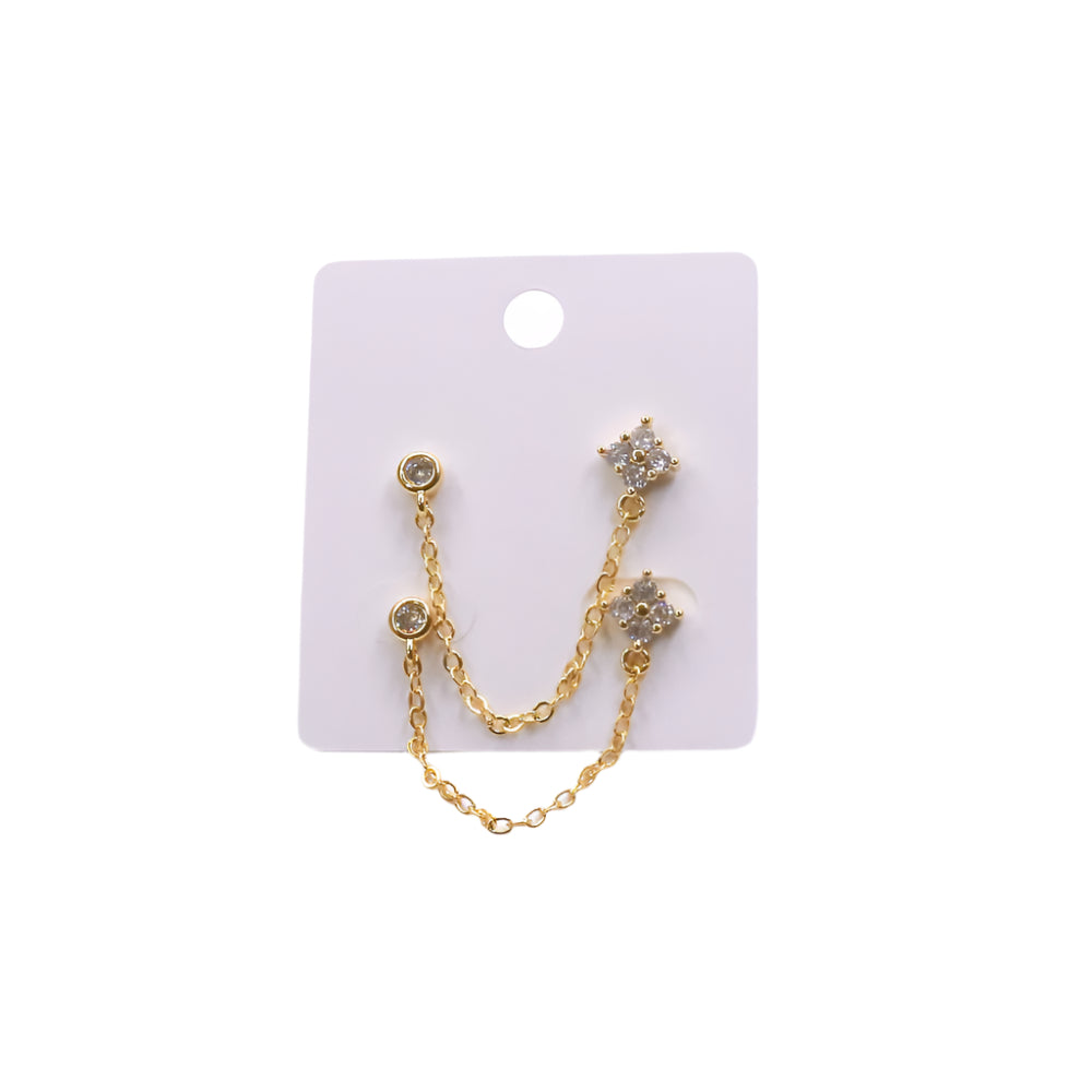 SHINE CHAIN STUD