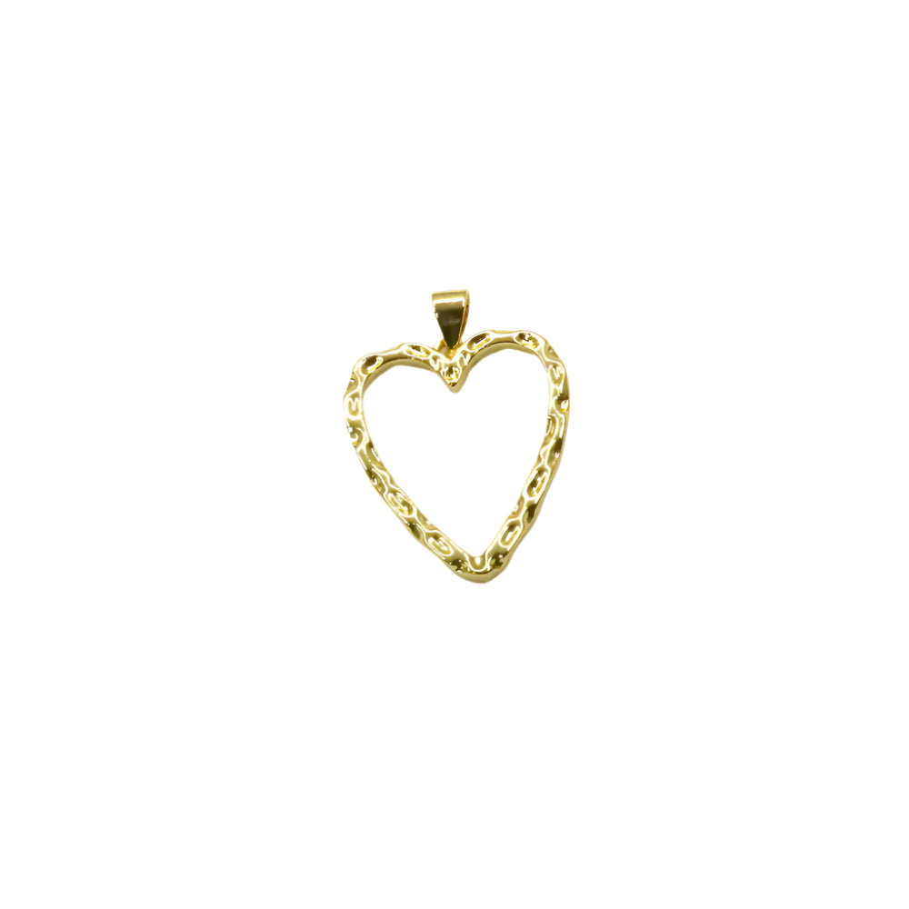 Organic Textured Heart Pendant