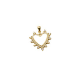 Heart with Mother of Pearl & Zirconia Halo