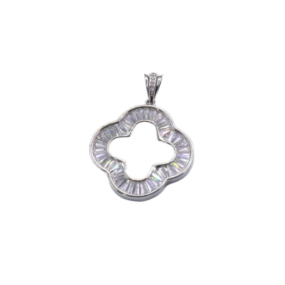 Baguette Clover Pendant