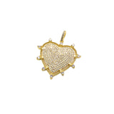 Iced Out Radiant Heart Pendant