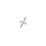 Dainty Pearl Cross Pendant