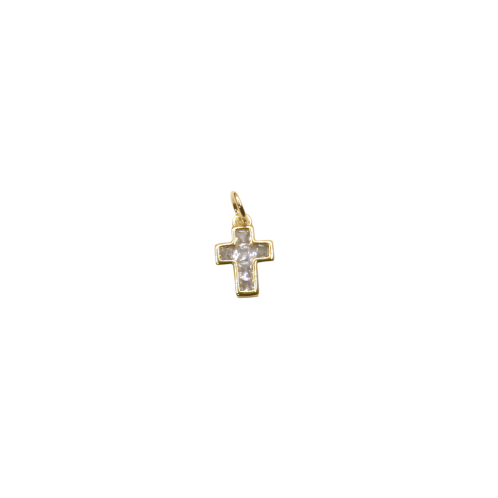 Princess-Cut Cross Pendant | Silver-Finish