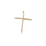 Slim Pavé Cross Pendant