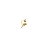 Modern Asymmetrical Heart Charm