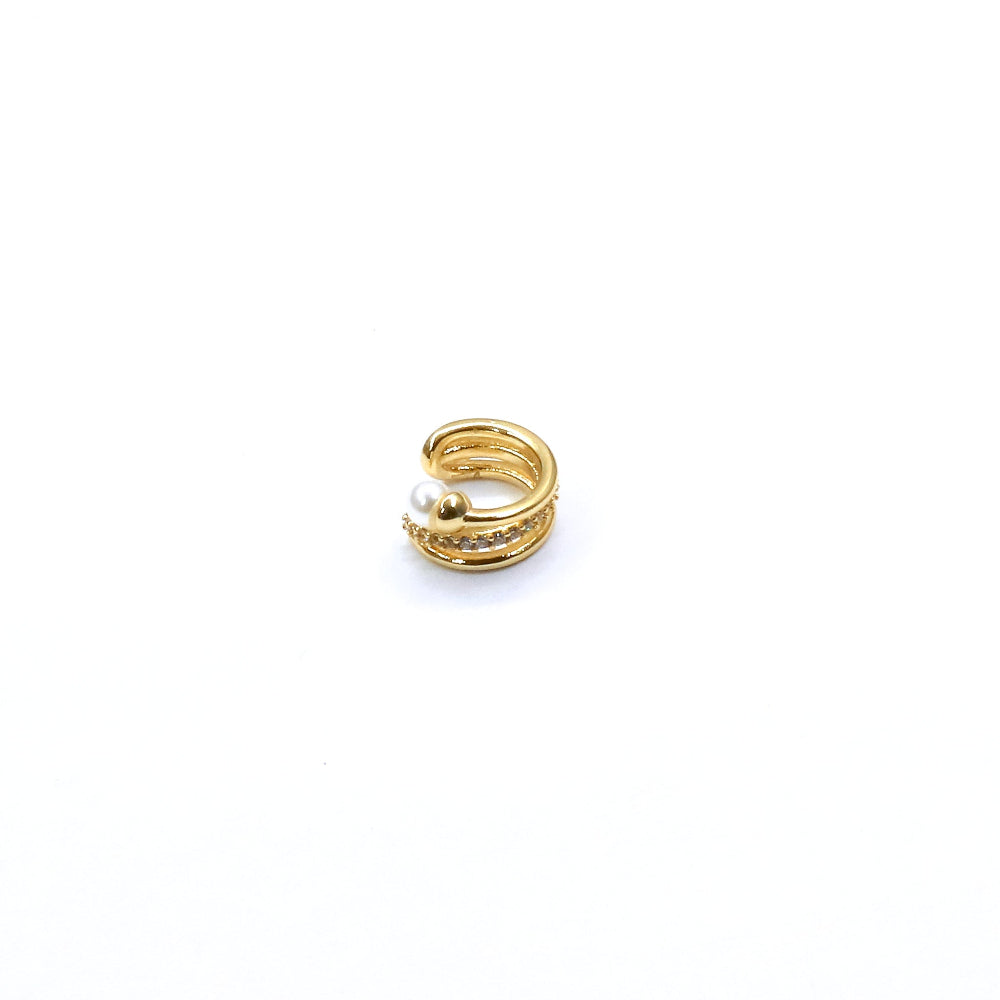 MINI PEARL & PAVE CUFF