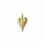 MINI GOLD HEART CHARM WHIT MULTICOLOR