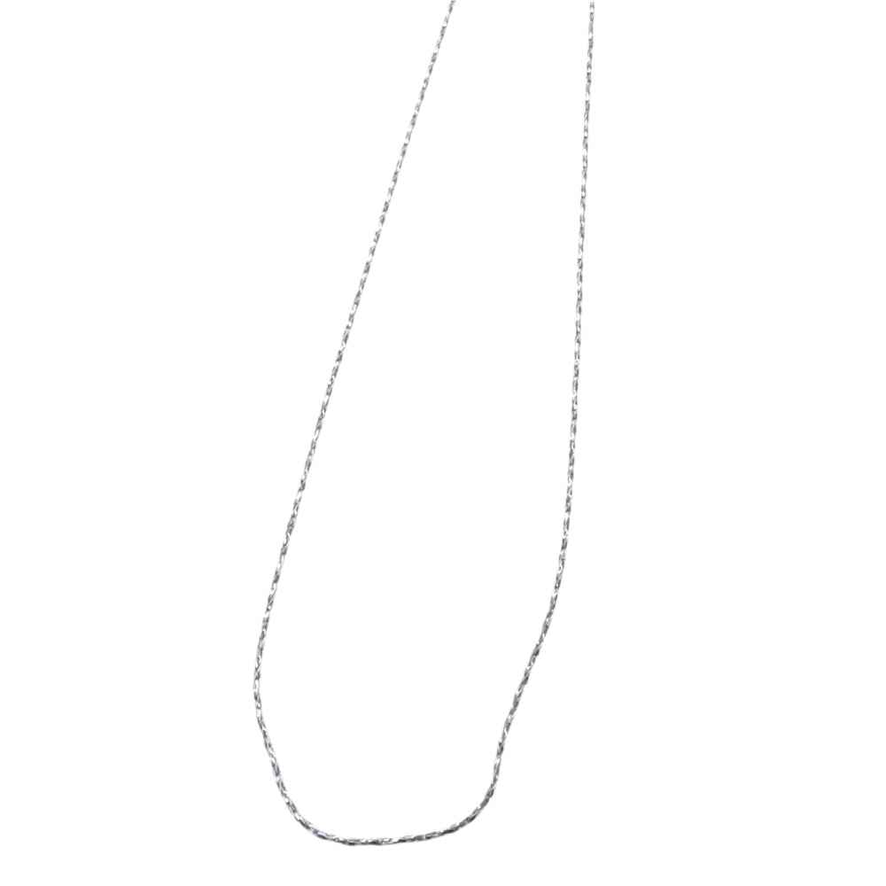Minimalist stainless steel necklace with sleek, rust-resistant chain for versatile fashion.