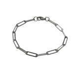 STEEL PAPER CLIP BRACELET