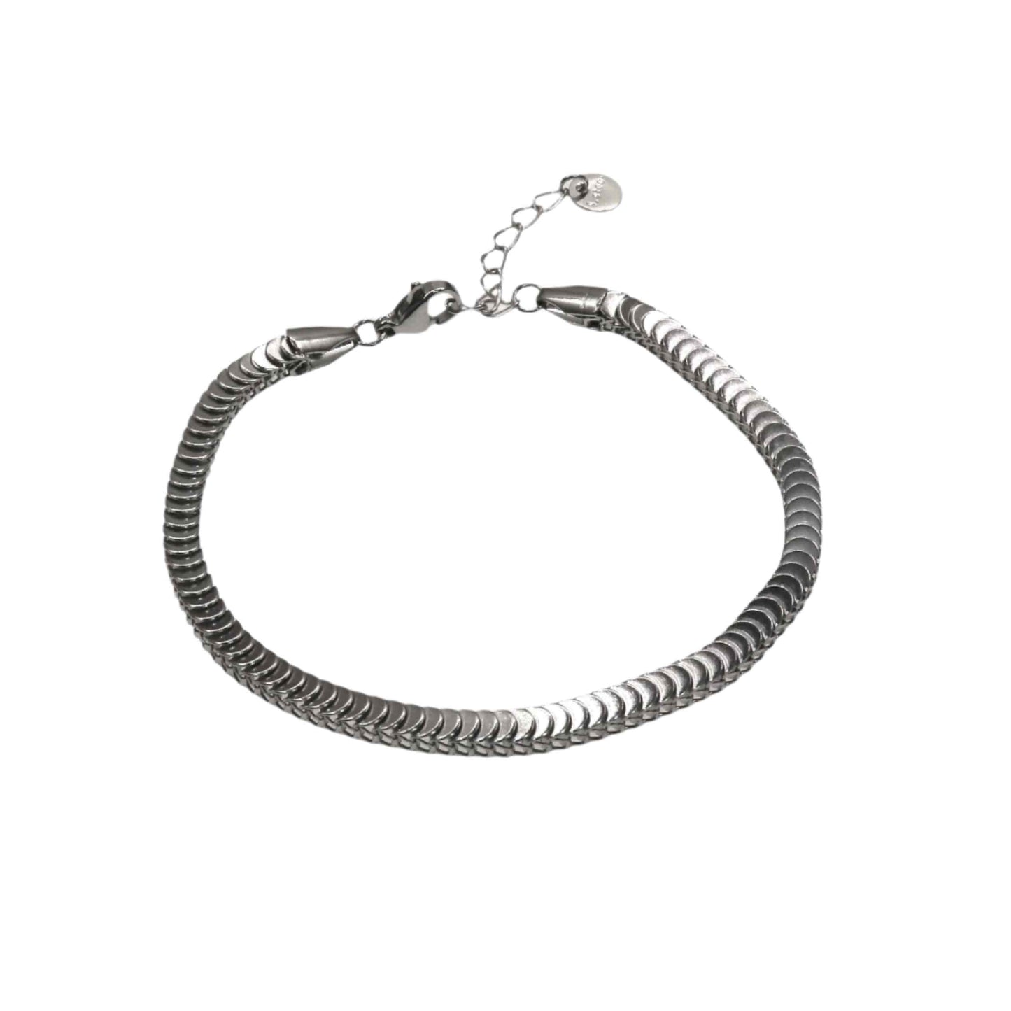 Elegant HERRING BONE BRACELET with adjustable clasp for a stylish look