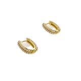 OVAL PEARLS HUGGIE