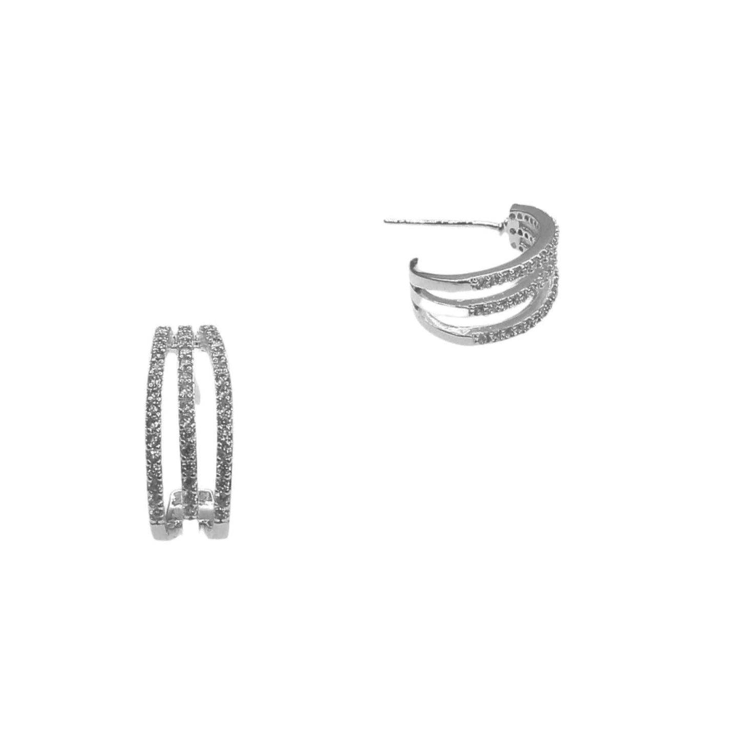TRIO SILVER EARRING