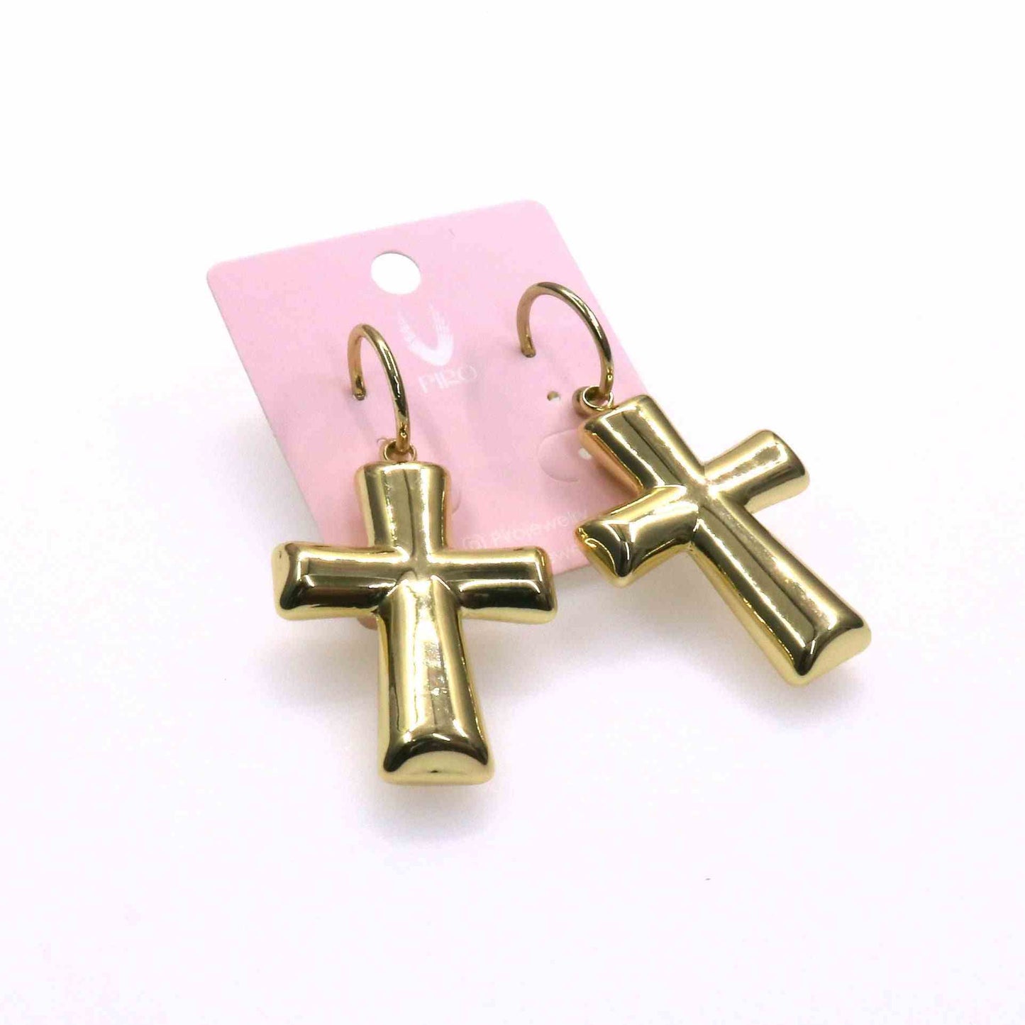 CHUNKY CROSS EARRING