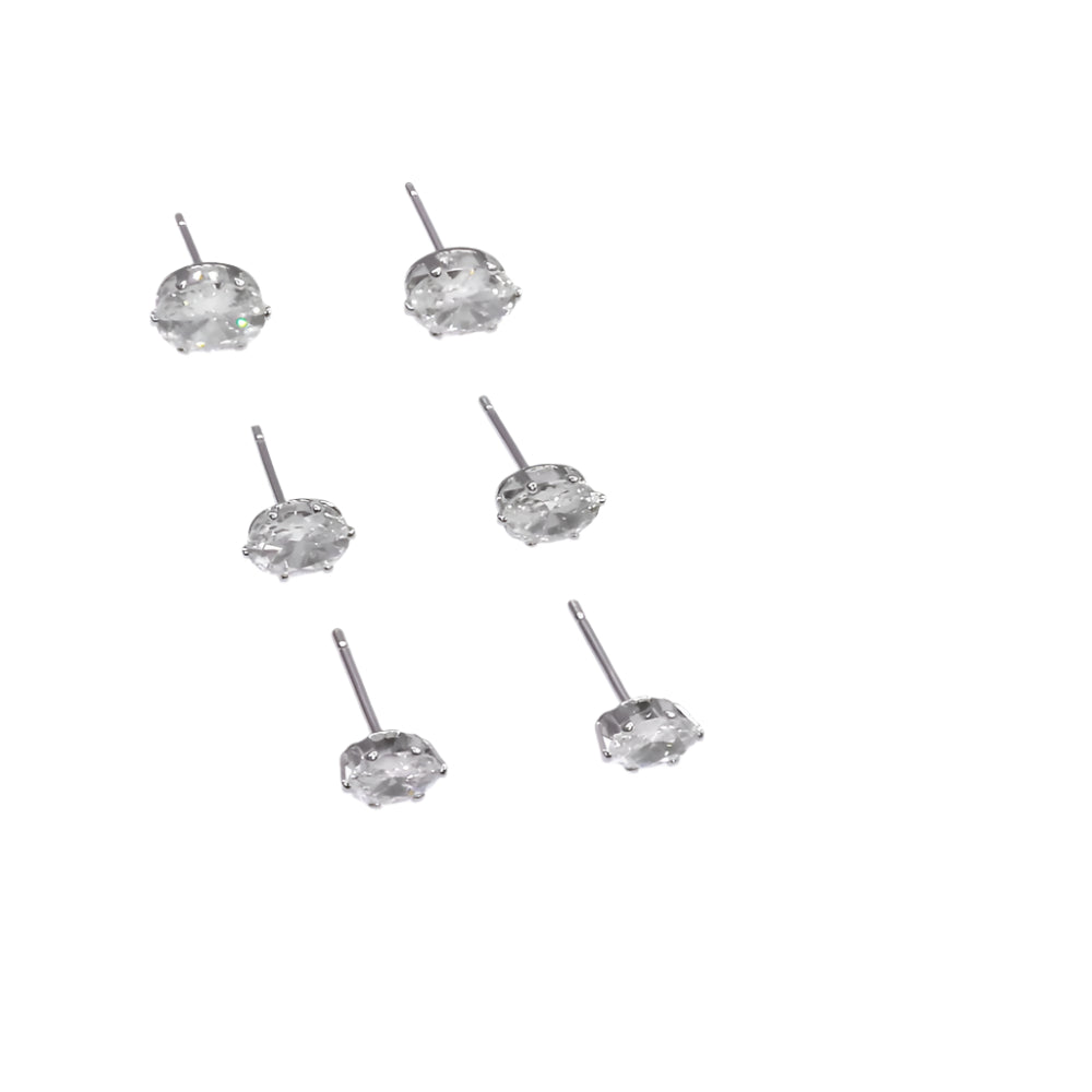 SQUARE ZIRCONIA SLV