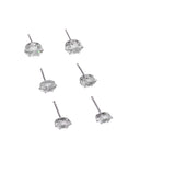 SQUARE ZIRCONIA SLV
