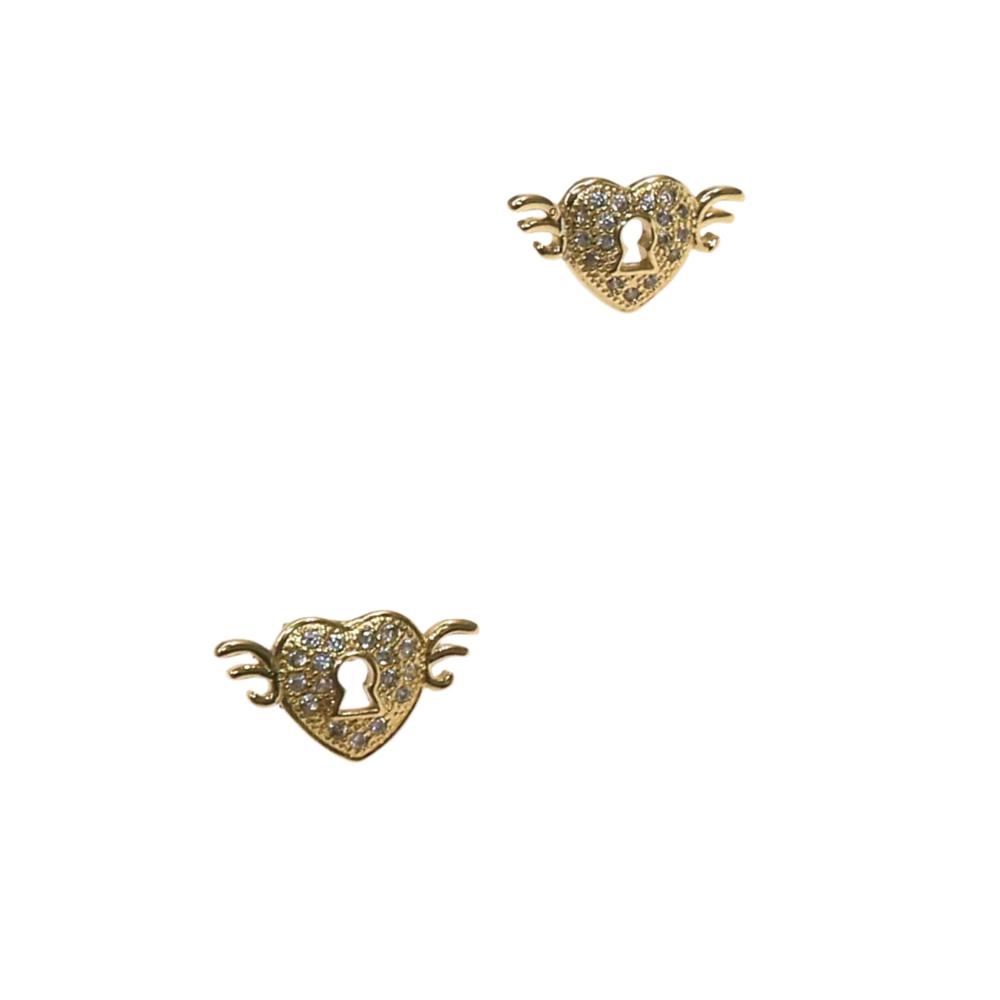 SKY HEART STUD EARRING
