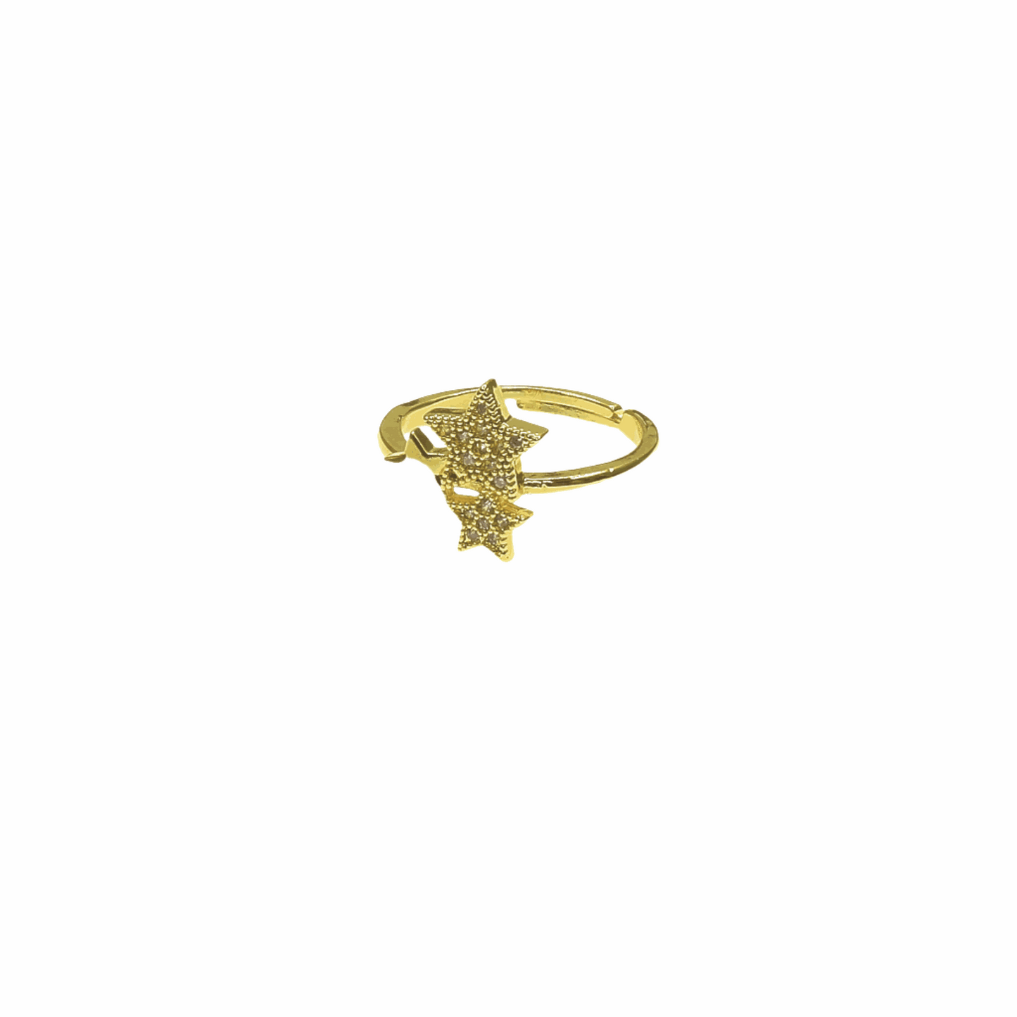 THREE STARS GOLD RING
