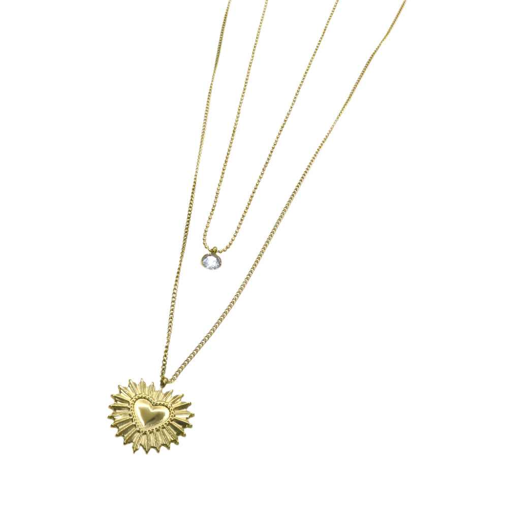 TINY CHAIN & LOVE CHARM