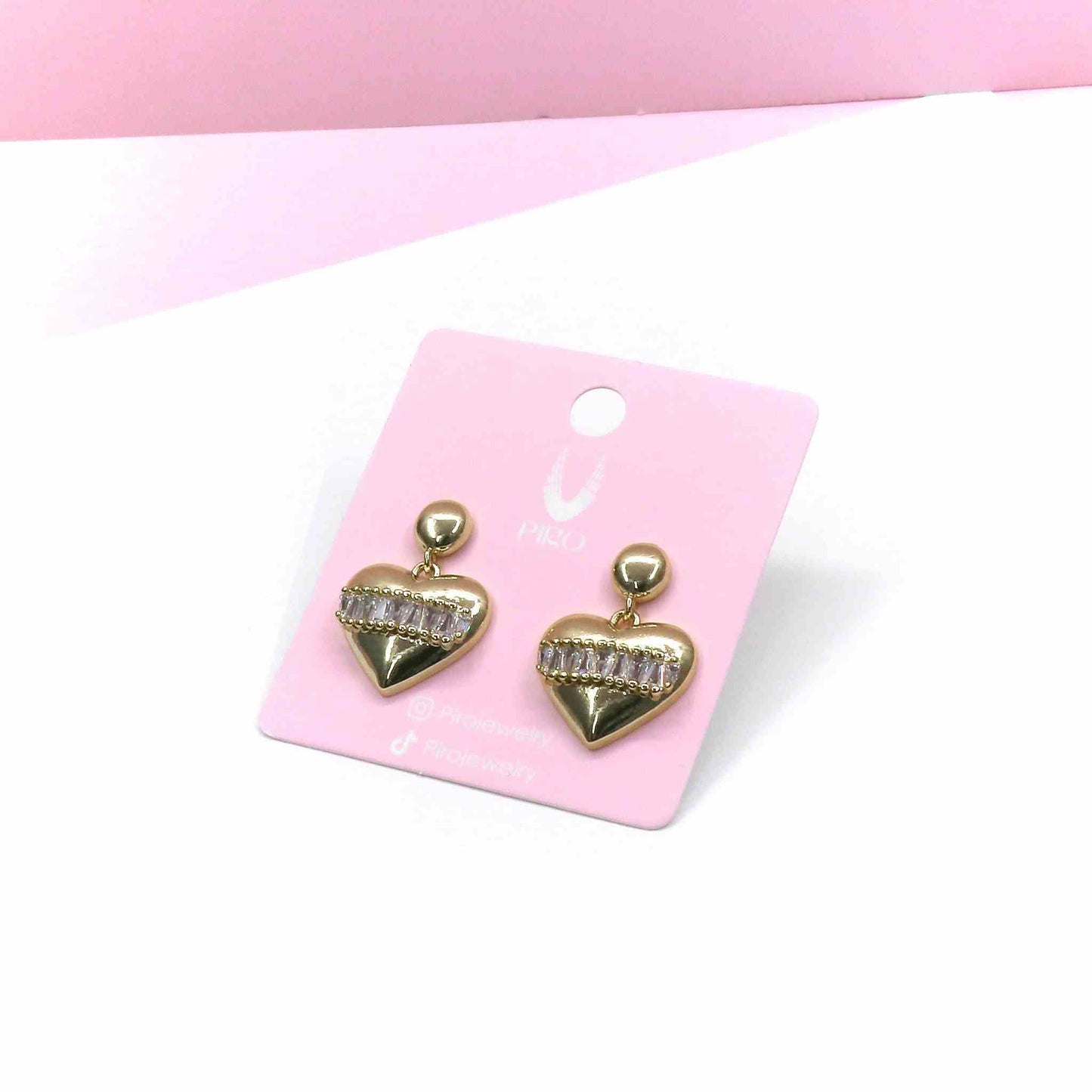 HEART PAVE EARRING