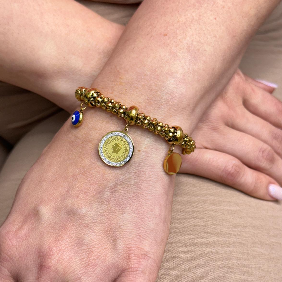 COIN GOLD BRACELET