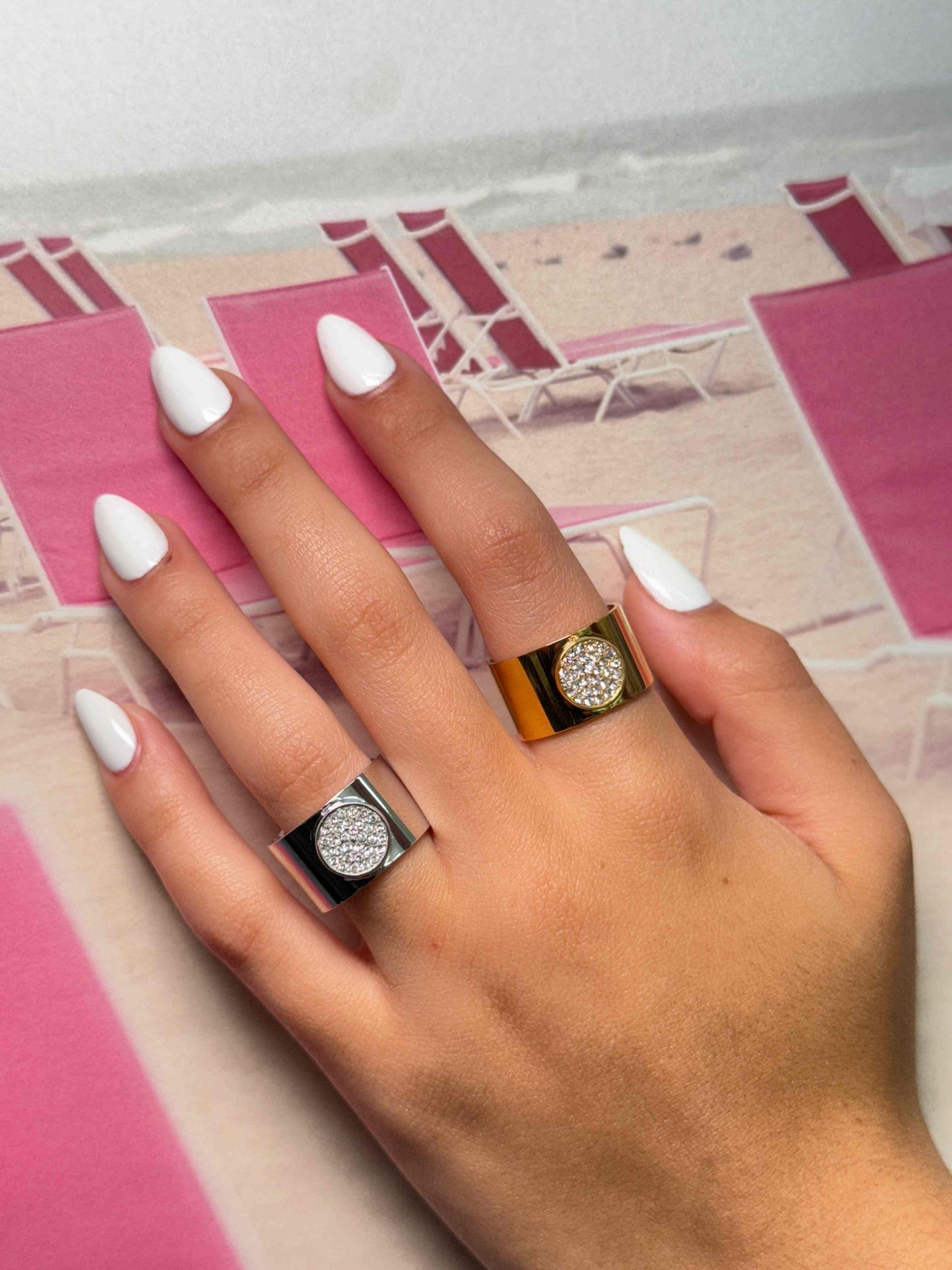 TUBE GOLD & SILVER RING