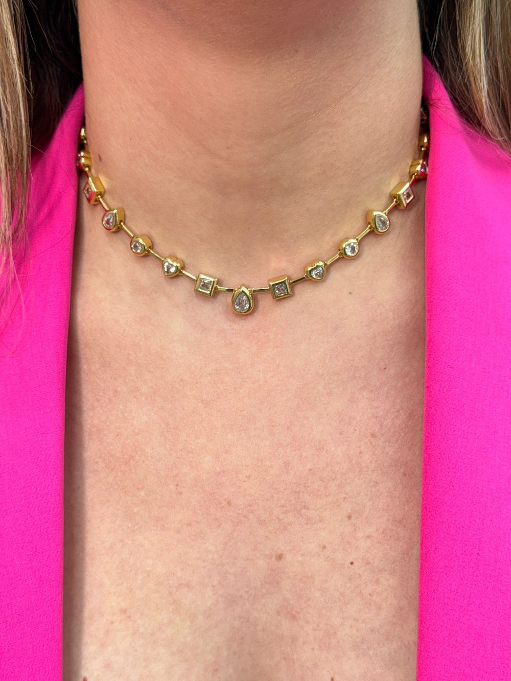 GEOMETRIC CHAIN GOLD & SILVER