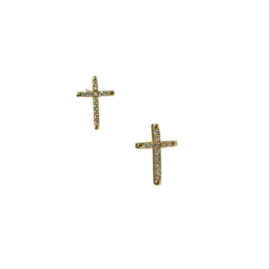 CROSS PAVE STUD