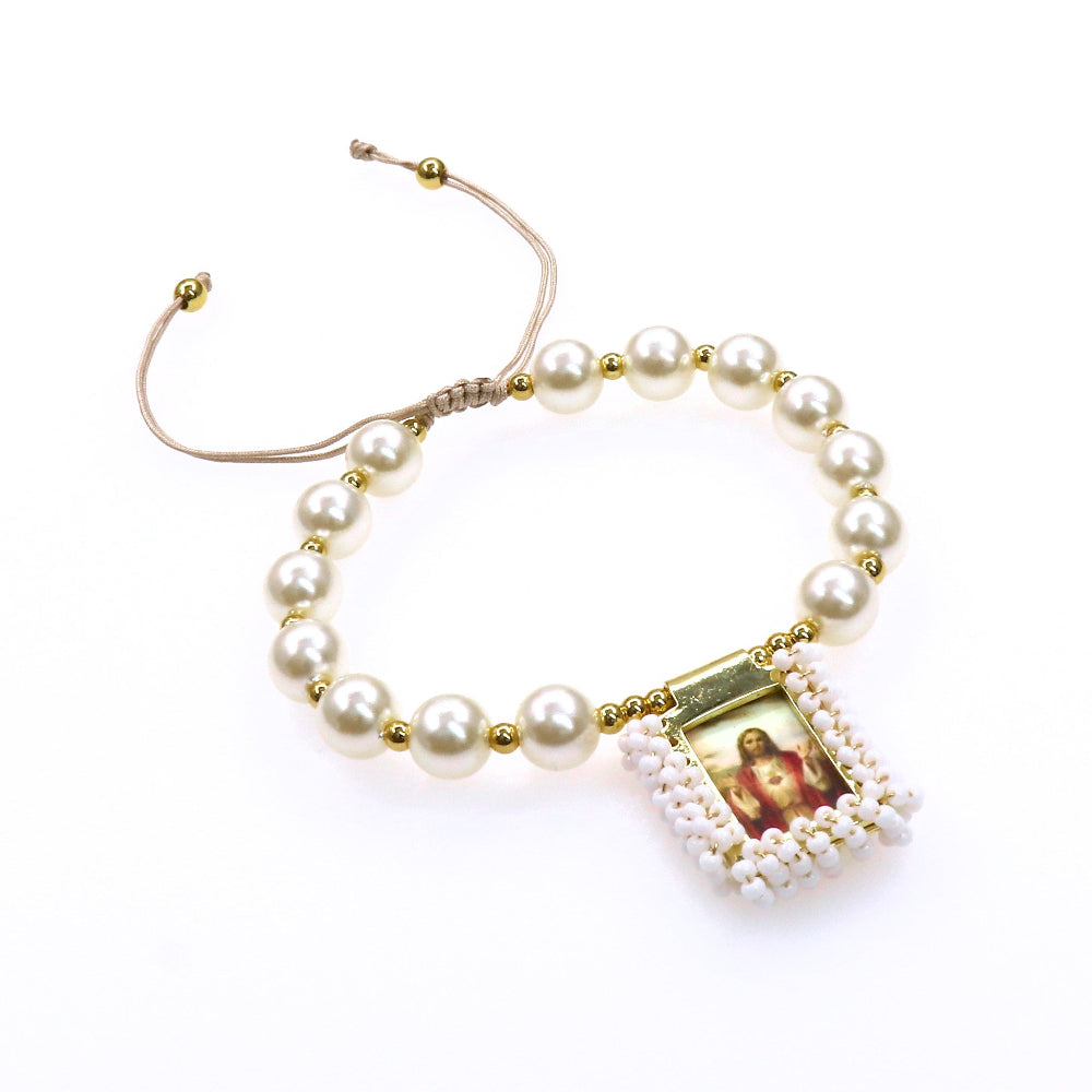 PEARL ESCAPULARIO BRACELET