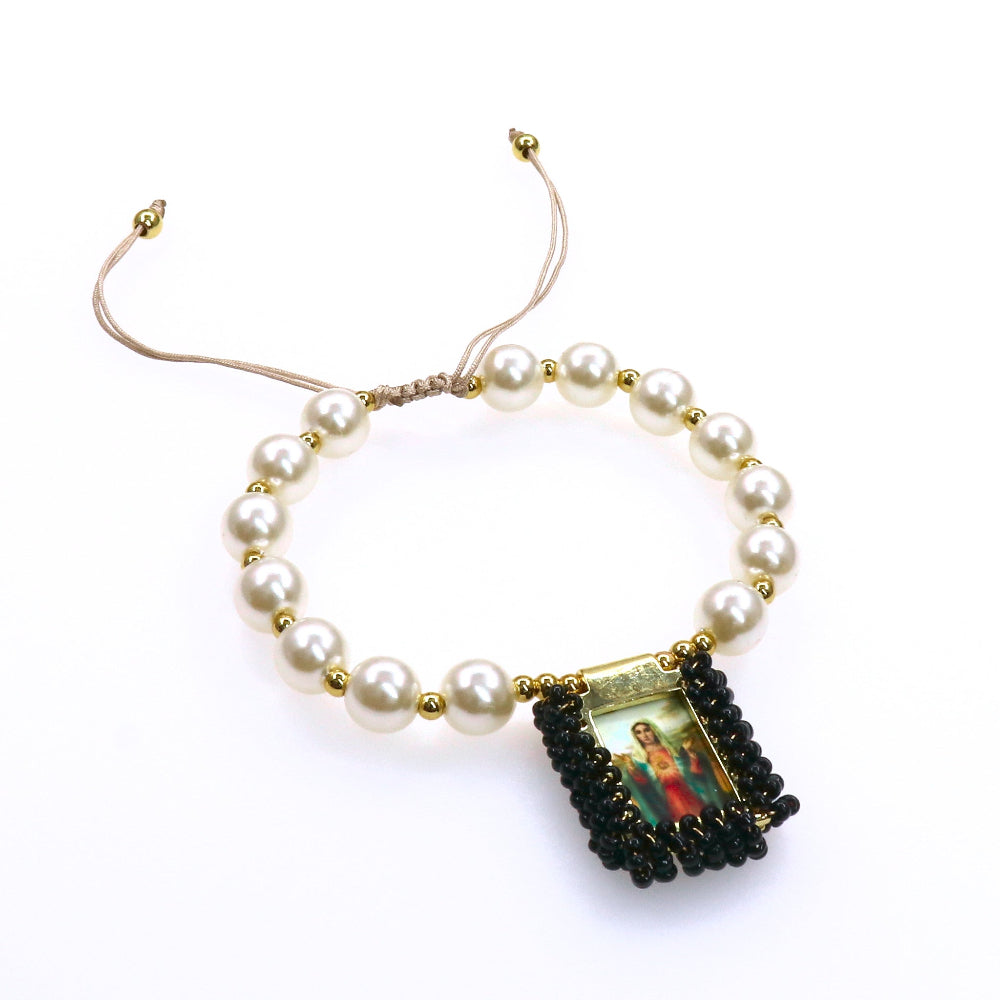 PEARL ESCAPULARIO BRACELET