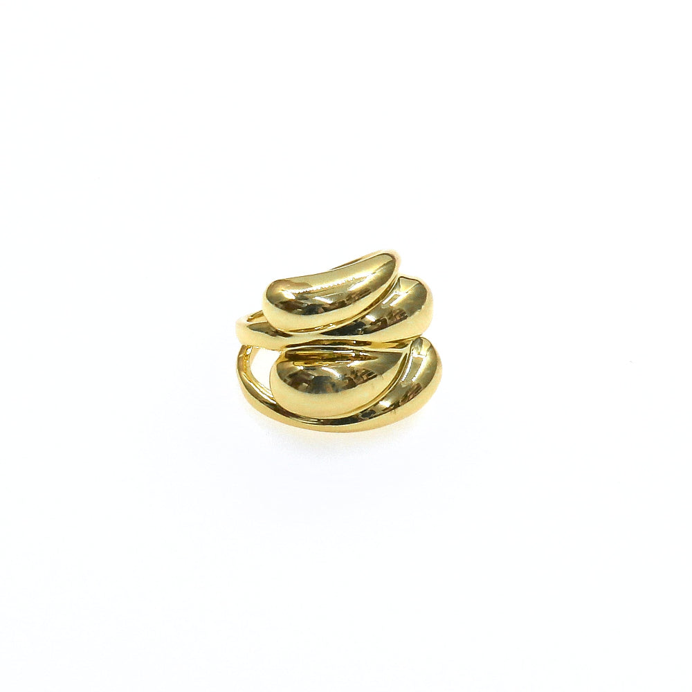 GOTA STYLE RING with unique and trendy design in gold color.