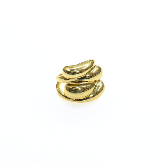 GOTA STYLE RING with unique and trendy design in gold color.