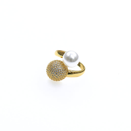FIRE BALL & PEARL RING