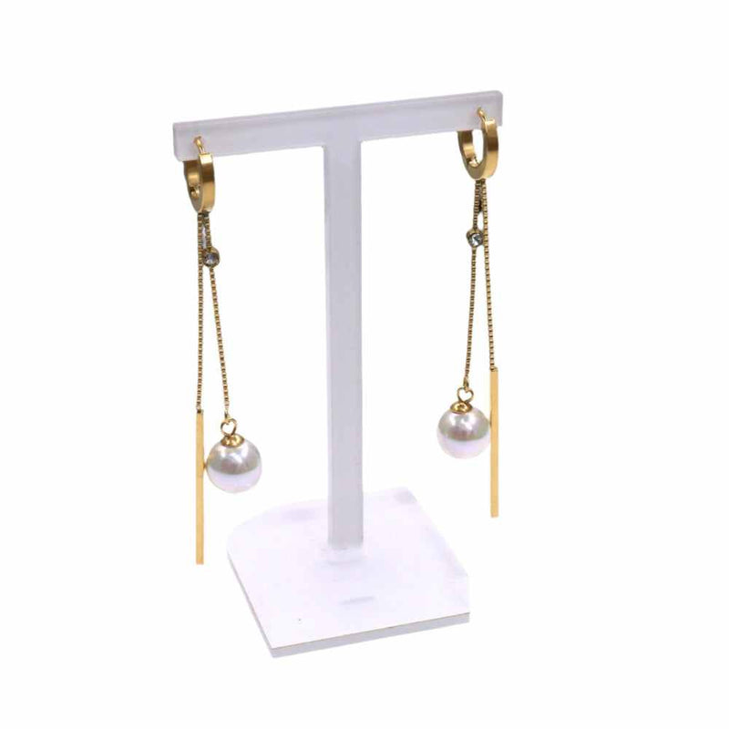 LONG PEARL HOOP