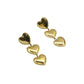 3 HEART LONG EARRING