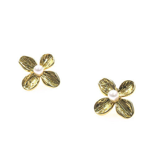 PEARL FLOWER EARRING