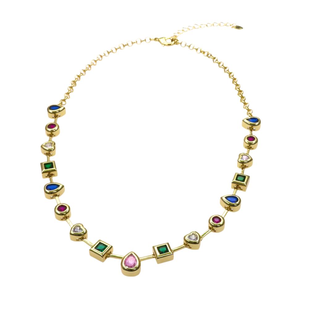 GEOMETRIC CHAIN GOLD & SILVER