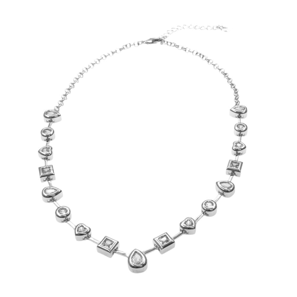 GEOMETRIC CHAIN GOLD & SILVER