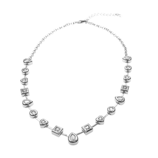 GEOMETRIC CHAIN GOLD & SILVER